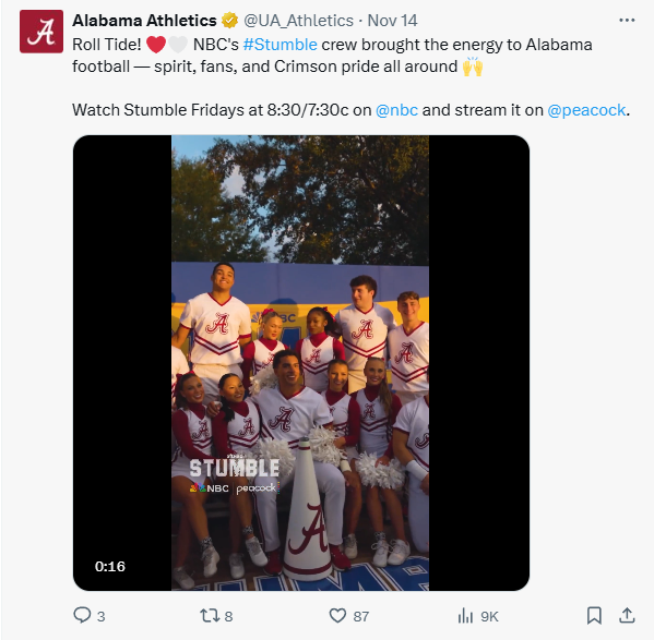 Alabama Athletics - X Post